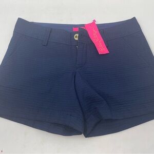 Lilly Pulitzer 5” Callahan Jacquard Short, True Navy, Size 0